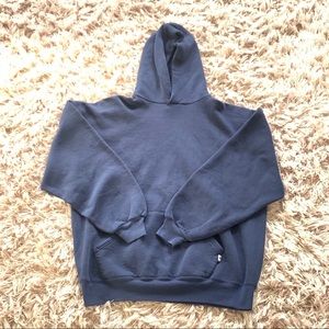 plain navy blue russel athletic hoodie xl